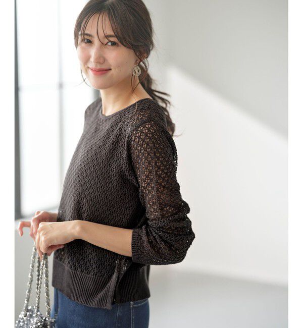 any SiS「【2SET】メッシュニット セット」|ニット・セーター|