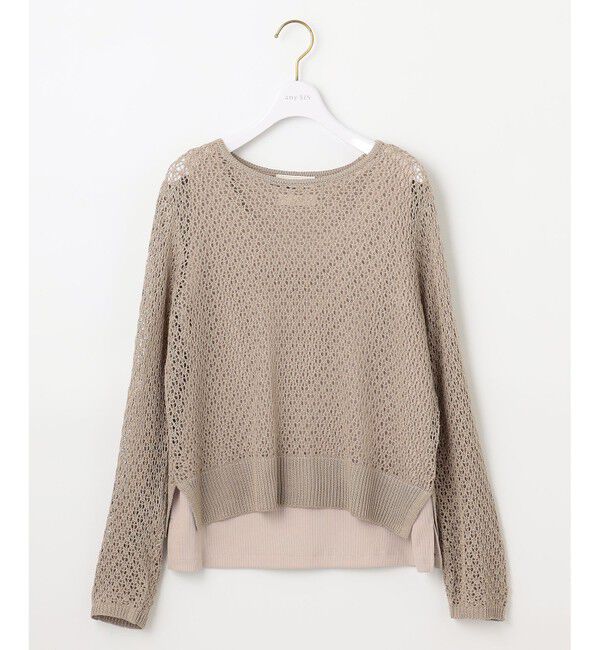 any SiS「【2SET】メッシュニット セット」|ニット・セーター|