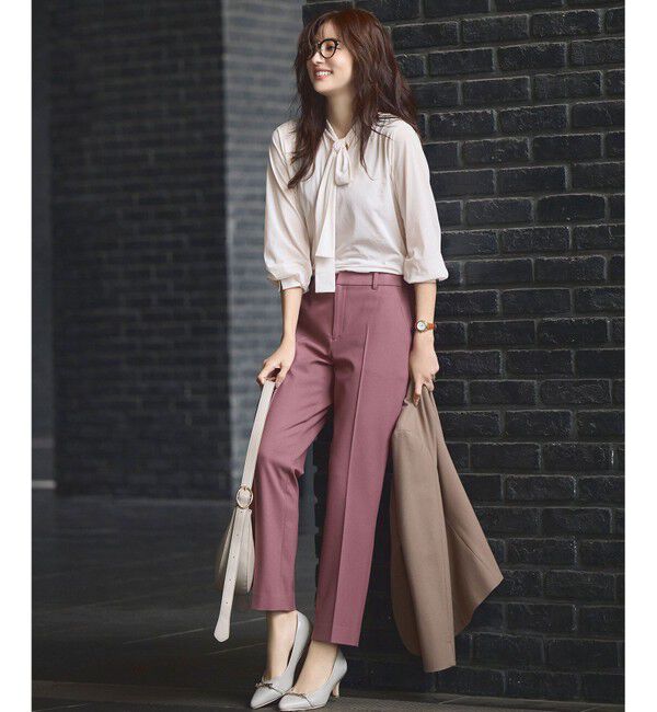 any SiS「【保温効果/ストレッチ】シリーズ累計13万枚突破！ビューティサーモ テーパードパンツ」|その他|ピンク