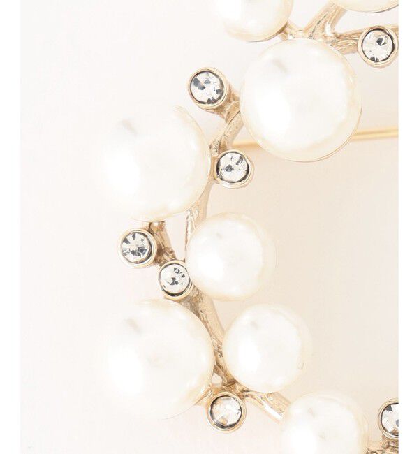 ANY SIS「サークルパール調 ブローチ」|ブローチ・コサージュ|