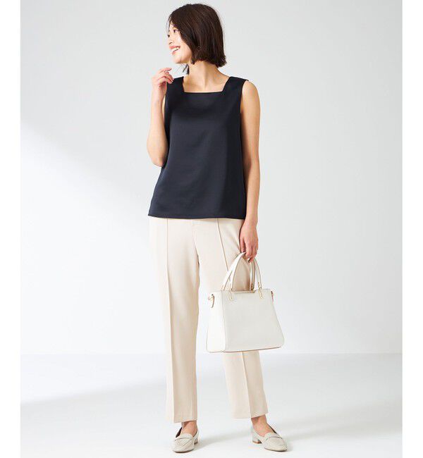 ANY SIS「【洗える】サテン2WAY タンクトップ」|タンクトップ|