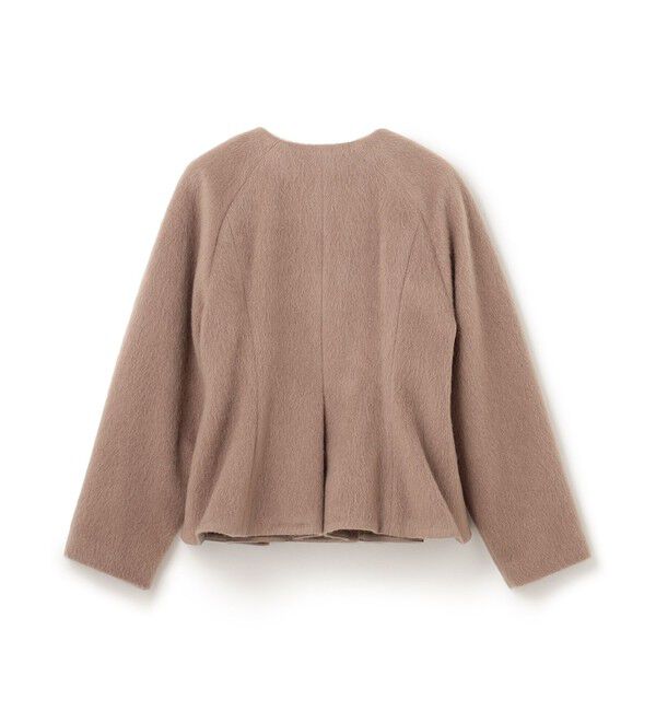 BEIGE,「【WEB限定】EMERAUDE / ファージャケット」|ノーカラージャケット|