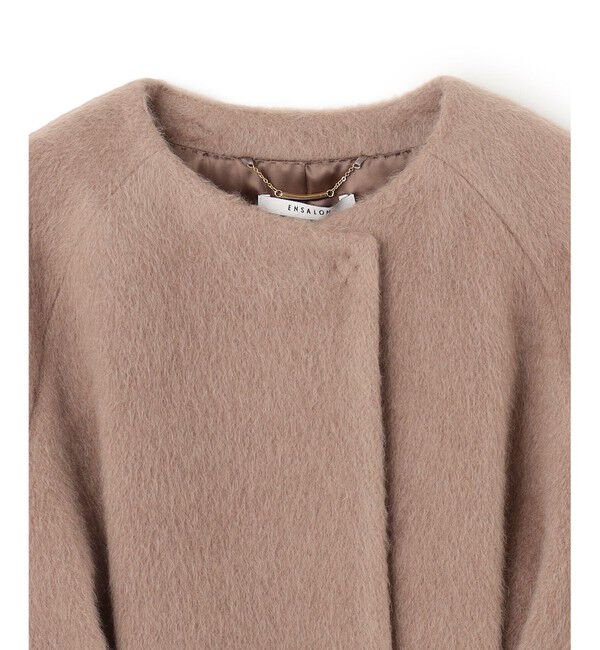 BEIGE,「【WEB限定】EMERAUDE / ファージャケット」|ノーカラージャケット|