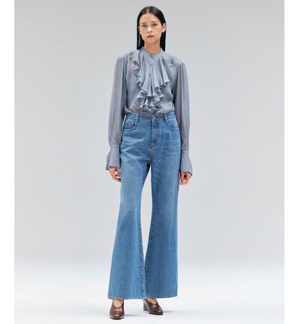 BEIGE,「【洗える・Oggi 11月号掲載】NAVIGLIO / フレアシルエットデニムパンツ」|デニム|