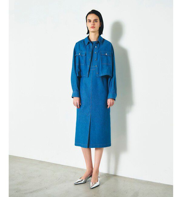 Diagram「セットデニムワンピース」|ワンピース|サックス