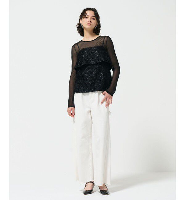 Diagram「フリンジジャガードノースリーブ トップ」|その他|