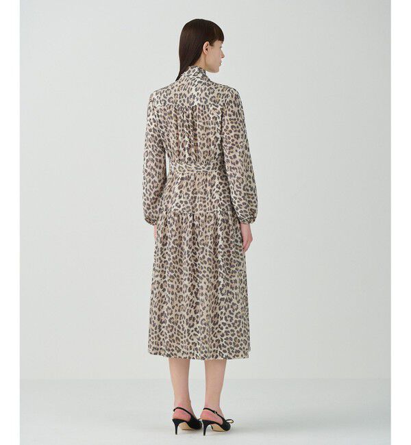 Grace Class「レオパードドレープドレス」|ワンピース|