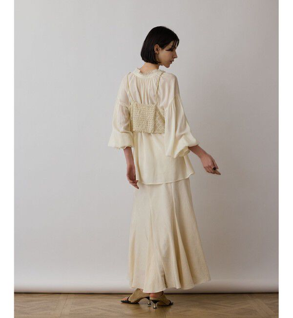 GRACE CONTINENTAL「レースキャミ付カフタンブラウス」|シャツ・ブラウス|