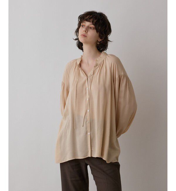 GRACE CONTINENTAL「レースキャミ付カフタンブラウス」|シャツ・ブラウス|