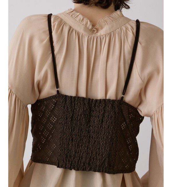 GRACE CONTINENTAL「レースキャミ付カフタンブラウス」|シャツ・ブラウス|