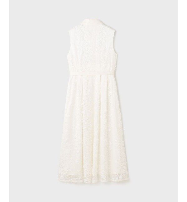 GRACE CONTINENTAL「フラワーライン刺繍ワンピース」|ワンピース|