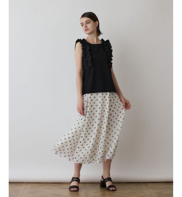 GRACE CONTINENTAL「ドットオパールスカート」|スカート|