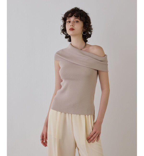 Diagram「オフショルリブニットトップ」|その他|