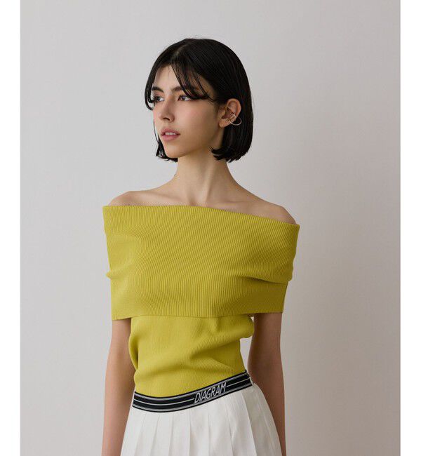 Diagram「オフショルリブニットトップ」|その他|