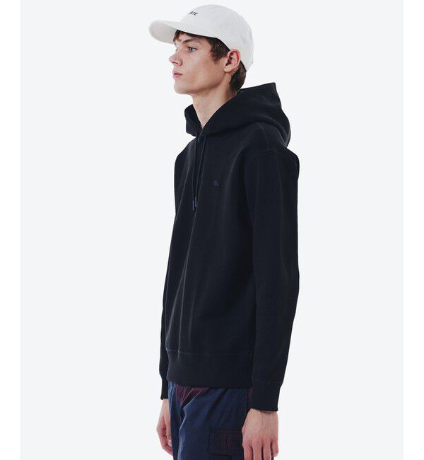 LACOSTE「鹿の子ニットワントーンフーディー / 鹿の子ニットプルオーバーパーカー」|パーカー|