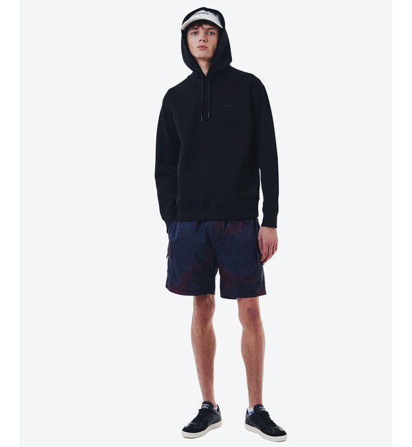 LACOSTE「鹿の子ニットワントーンフーディー / 鹿の子ニットプルオーバーパーカー」|パーカー|