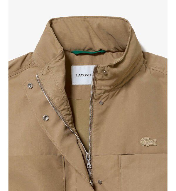 LACOSTE「撥水 ウエストドローコード ユーティリティマウンテンパーカー / フード収納可」|その他|