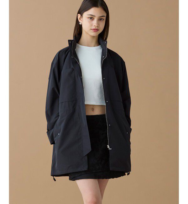 LACOSTE「撥水 ウエストドローコード ユーティリティマウンテンパーカー / フード収納可」|その他|