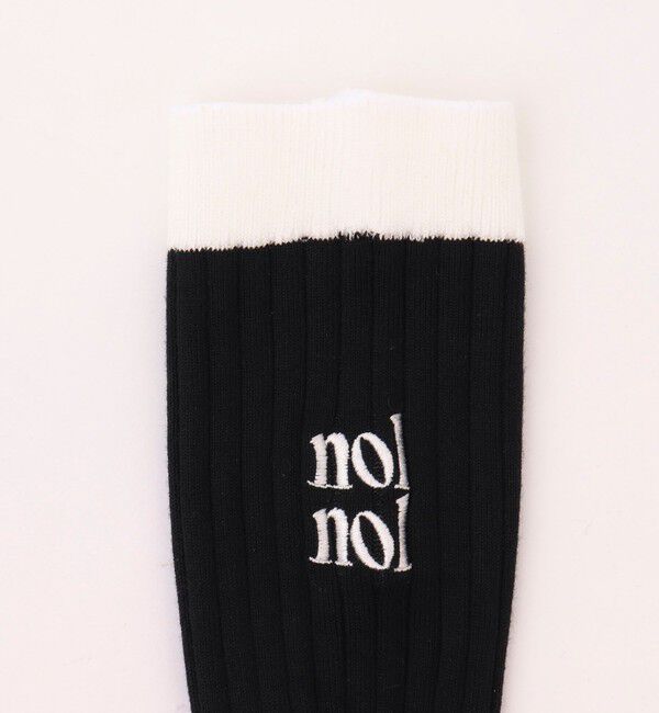 NOLLEY'S「【nolnol/ノルノル】ロゴリブソックス」|ソックス|