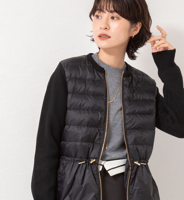 NOLLEY'S「【TAION/タイオン】別注ニットコンビダウンジャケット」|ダウン|