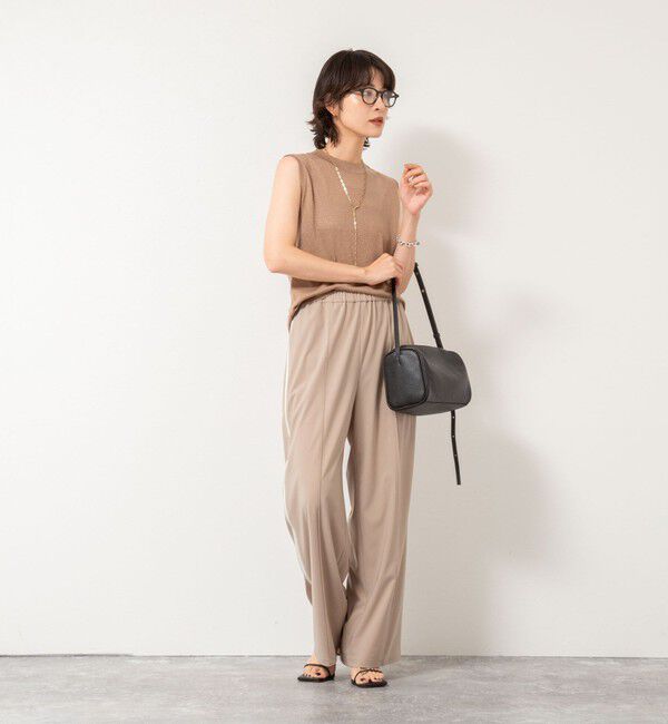 NOLLEY'S sophi「《アンサンブル対応》《手洗い可能》W混ラメハイネックプルオーバーニット」|ニット・セーター|