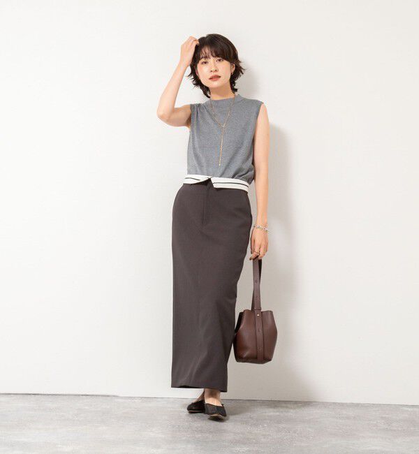 NOLLEY'S sophi「《アンサンブル対応》《手洗い可能》W混ラメハイネックプルオーバーニット」|ニット・セーター|