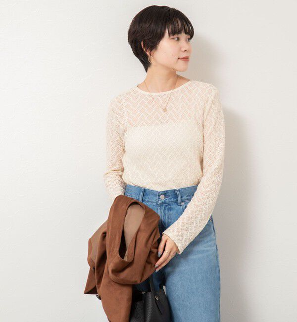 NOLLEY'S「2WAYレースカーディガン」|カーディガン|