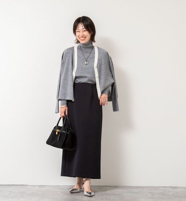 NOLLEY'S「《手洗い可能》《アンサンブル対応》18G天竺ハイネックプルオーバーニット」|ニット・セーター|