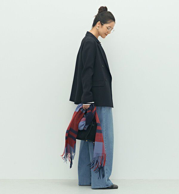 NOLLEY'S「《セットアップ対応》ウォッシャブルウール調ストレッチダブルジャケット」|テーラードジャケット|