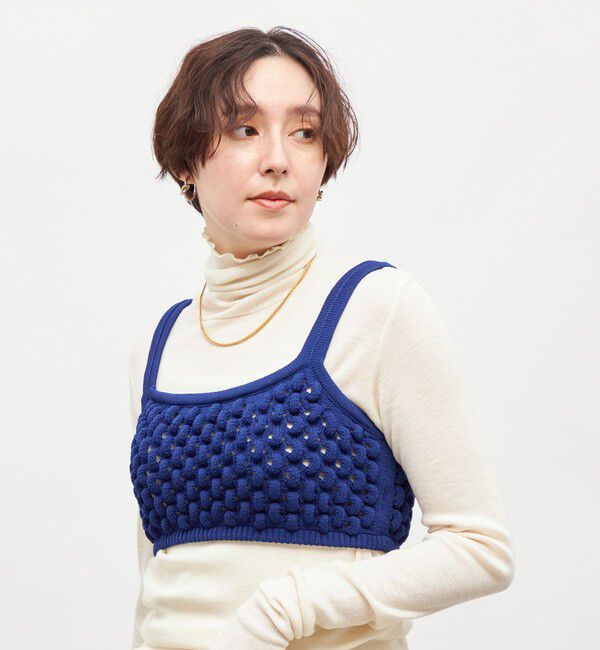 Laraaji「《手洗い可能》3D柄ビスチェ」|ニット・セーター|