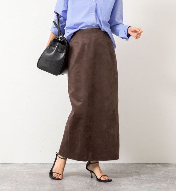 NOLLEY'S sophi「《セットアップ対応》フェイクスエードハイウエストタイトスカート」|スカート|