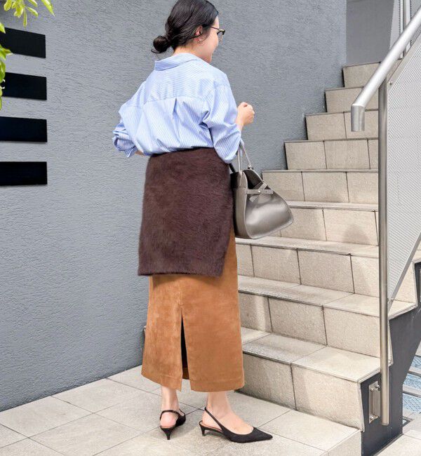 NOLLEY'S sophi「《セットアップ対応》フェイクスエードハイウエストタイトスカート」|スカート|