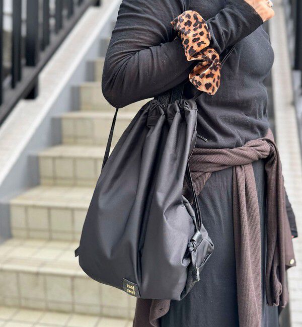 NOLLEY'S「【nolnol/ノルノル】ナップザック」|ショルダー・メッセンジャー|ブラック