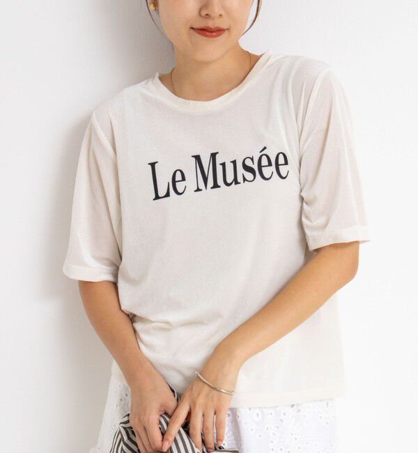 NOLLEY'S「シアートリコットベロアプリントTシャツ」|Tシャツ・カットソー|キナリ