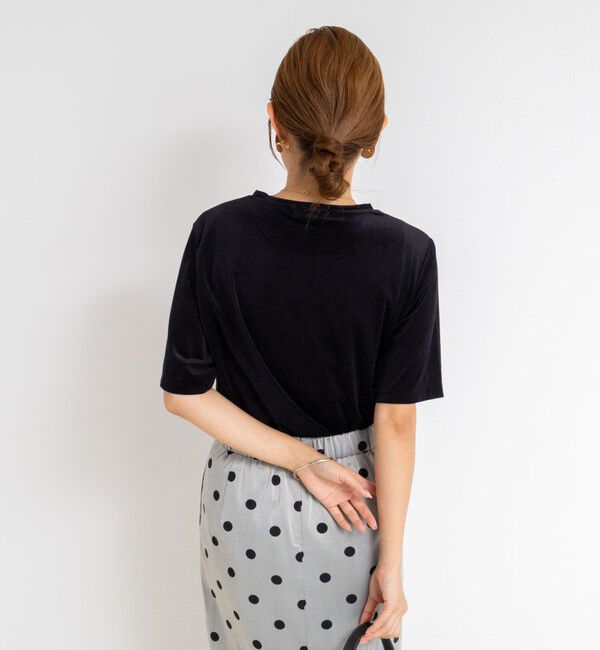 NOLLEY'S「シアートリコットベロアプリントTシャツ」|Tシャツ・カットソー|