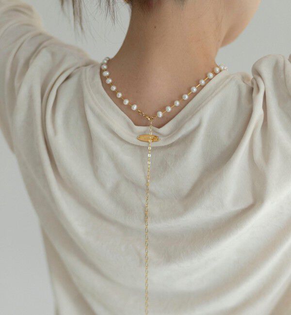 grace grace「【grace grace/グラスグラス】【WEB STAFF守屋☆】パイプ淡水パールネックレス」|ネックレス|