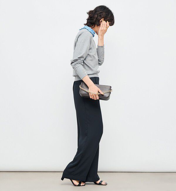 NOLLEY'S「プリーツ衿取り外しプルオーバーニット」|ニット・セーター|