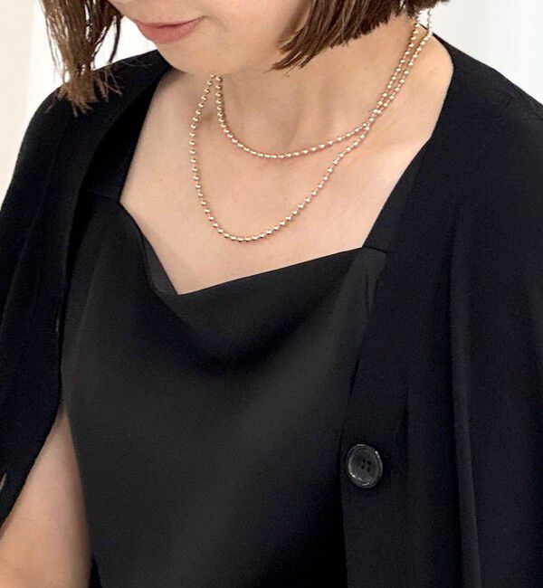 grace grace「【grace grace/グラスグラス】ロングフックボールアレンジネックレス」|ネックレス|