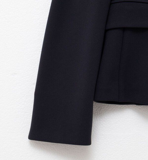 NOLLEY'S sophi「《セットアップ対応》ウォッシャブルカットジョーゼットノーカラージャケット」|ノーカラージャケット|