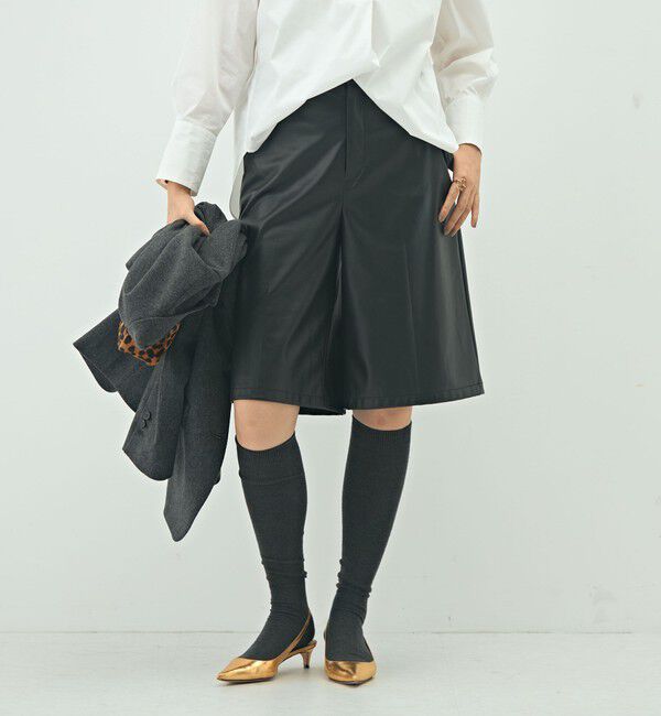 NOLLEY'S sophi「《セットアップ対応》ウォッシャブルフェイクレザーハーフパンツ」|その他|