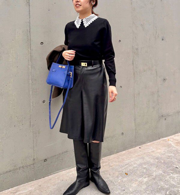 NOLLEY'S sophi「《セットアップ対応》ウォッシャブルフェイクレザーハーフパンツ」|その他|