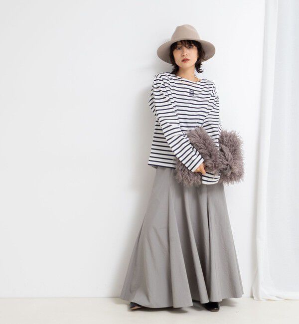 NOLLEY'S「nolnolウォッシャブルMVSシルケットボーダーT」|Tシャツ・カットソー|