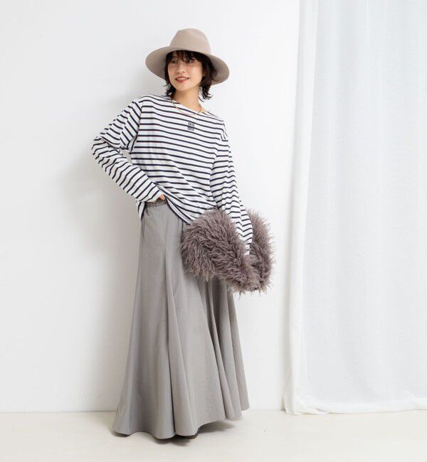 NOLLEY'S「nolnolウォッシャブルMVSシルケットボーダーT」|Tシャツ・カットソー|