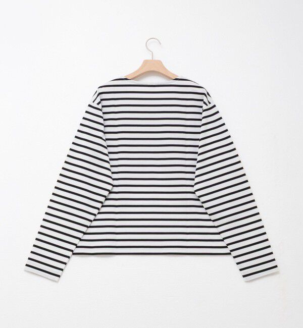 NOLLEY'S「nolnolウォッシャブルMVSシルケットボーダーT」|Tシャツ・カットソー|