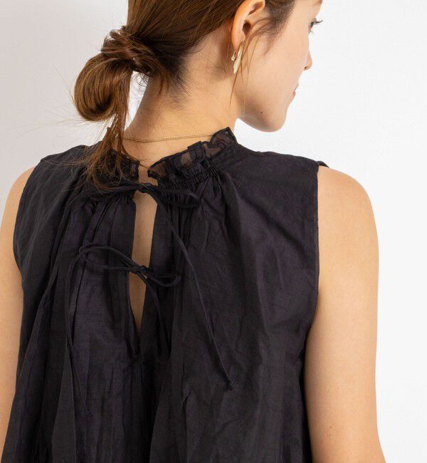 NOLLEY'S「【MARILYN MOON/マリリーンムーン】２WAYシアースターチコットンギャザーブラウス」|シャツ・ブラウス|