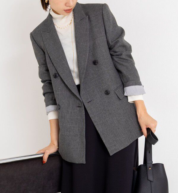 NOLLEY'S sophi「ウォッシャブルシャークダブルジャケット」|テーラードジャケット|