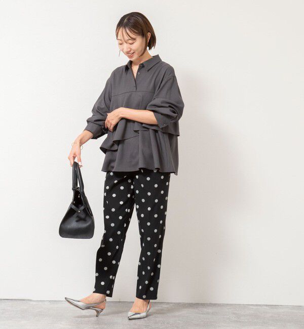 NOLLEY'S「【一部WEB限定色アイテム】ウォッシャブルフリルプルオーバーブラウス」|シャツ・ブラウス|