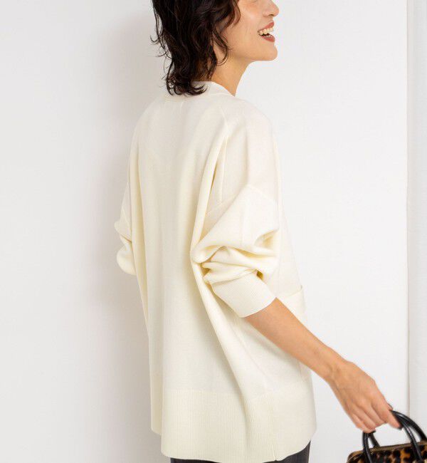 NOLLEY'S sophi「《手洗い可能》総針ビックVネックカーディガン」|カーディガン|