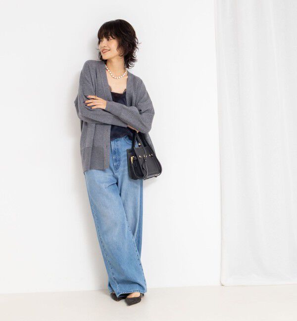 NOLLEY'S sophi「《手洗い可能》総針ビックVネックカーディガン」|カーディガン|