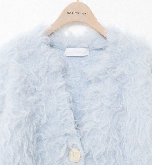NOLLEY'S sophi「《手洗い可能》カール起毛ショートカーディガン」|カーディガン|